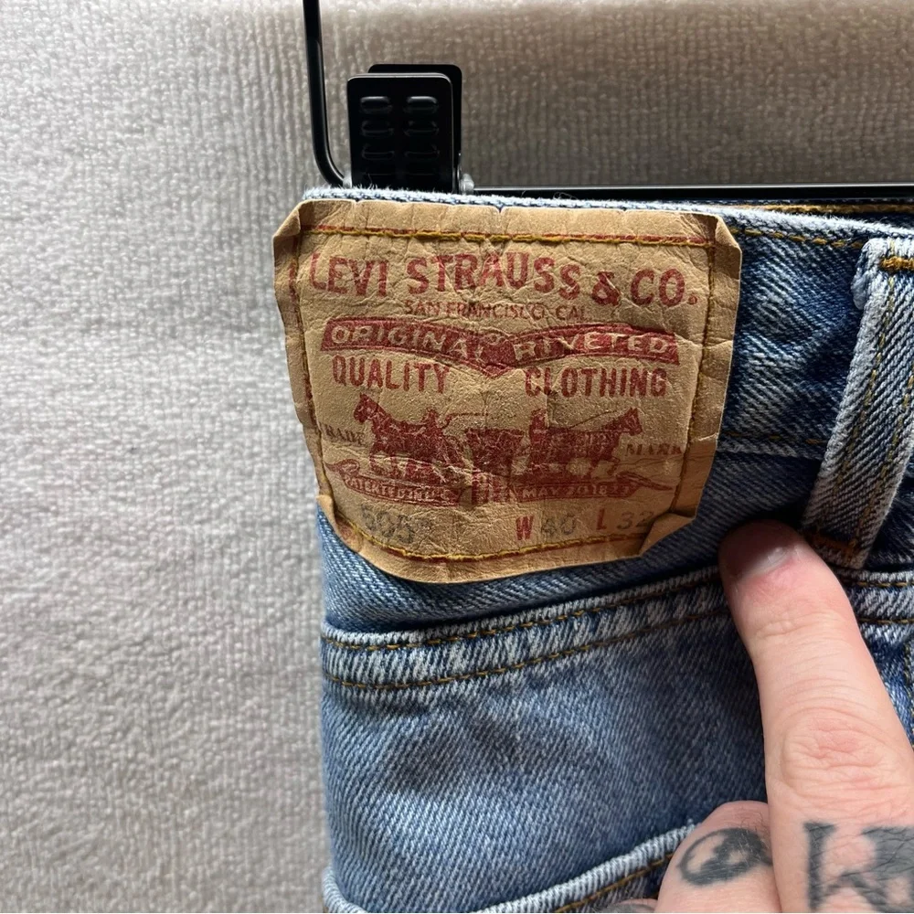 Levi’s 505 Regular Fit VTG Y2K Jeans‎ Mens 40/32 Blue Denim USA 3050